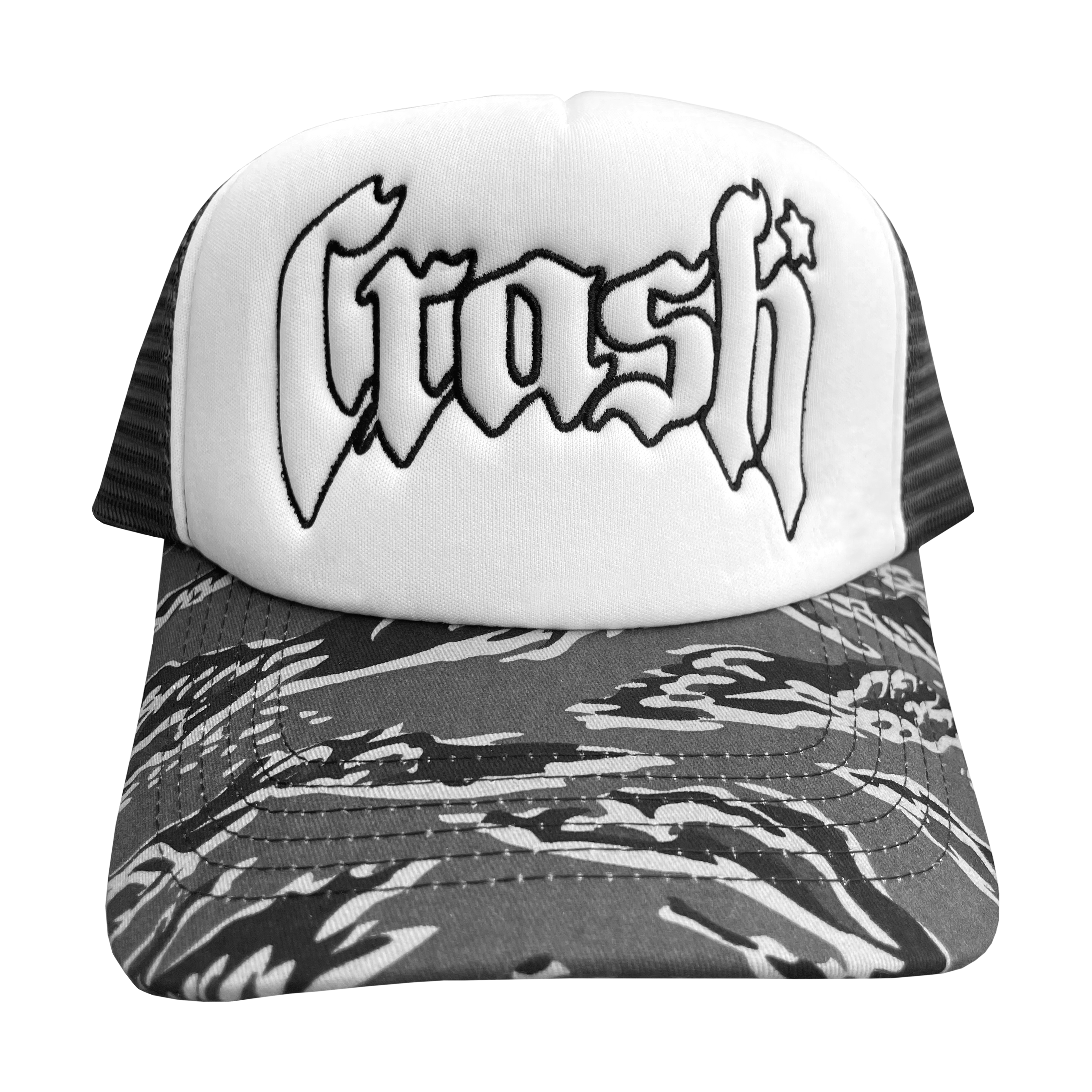 "TIGER CAMO" ARC LOGO TRUCKER HAT